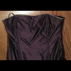 Jessica McClintock purple sparkle prom dress